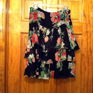 American Living Tiered Floral Skirt